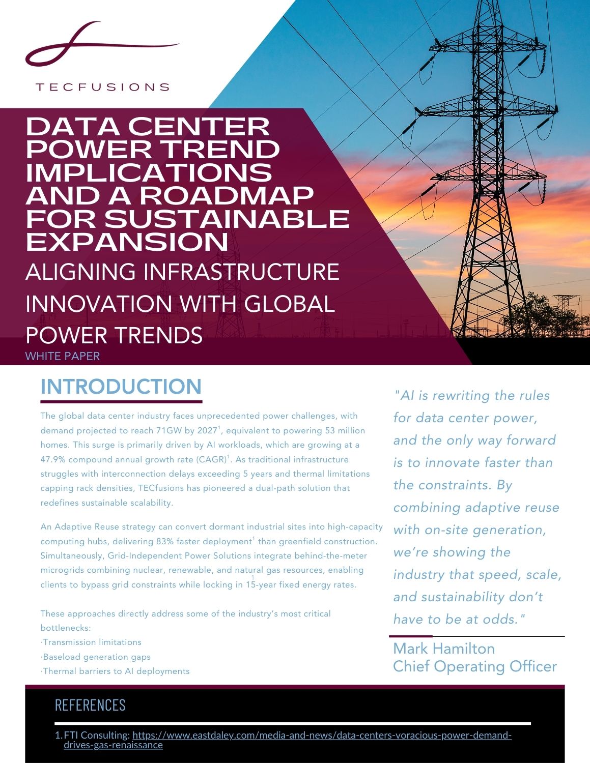 Data Center Power Trend Implications White Paper